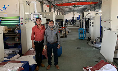 Welcome India customer visit our factory